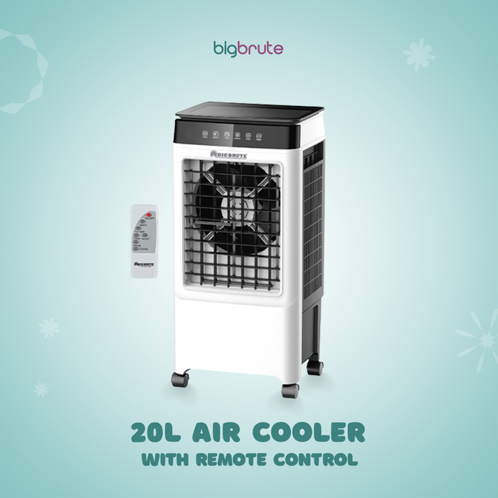 Big Brute Air Cooler 20L Digital with Remote Heavy Duty 20 Liters 130 Watts Remote Control Included