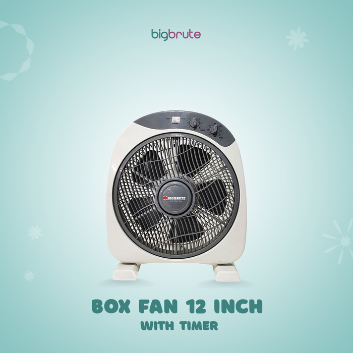 Big Brute Box Fan 12 Inch With Timer