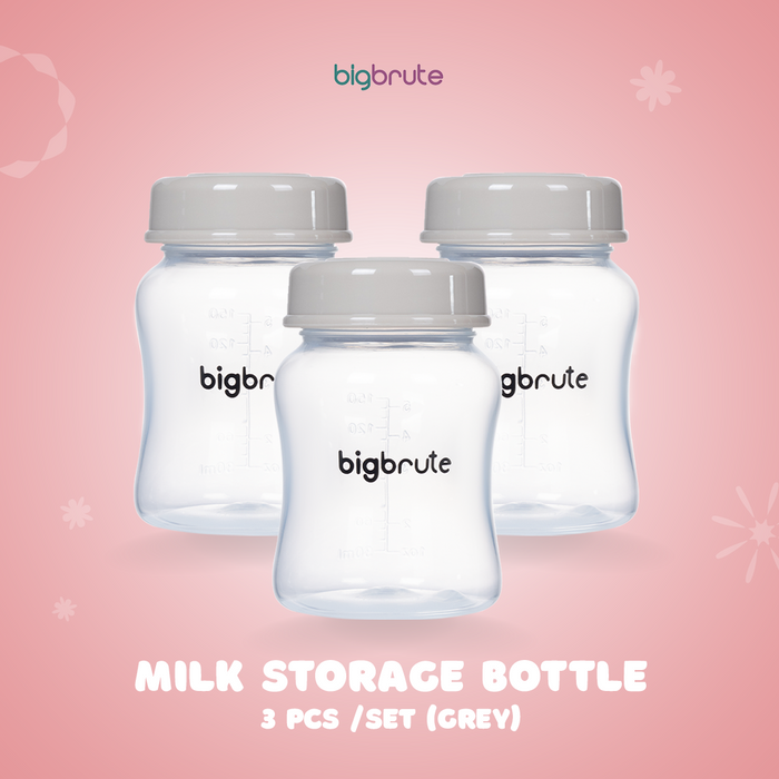 Big Brute Milk Storage Bottle 5oz/150ml Grey