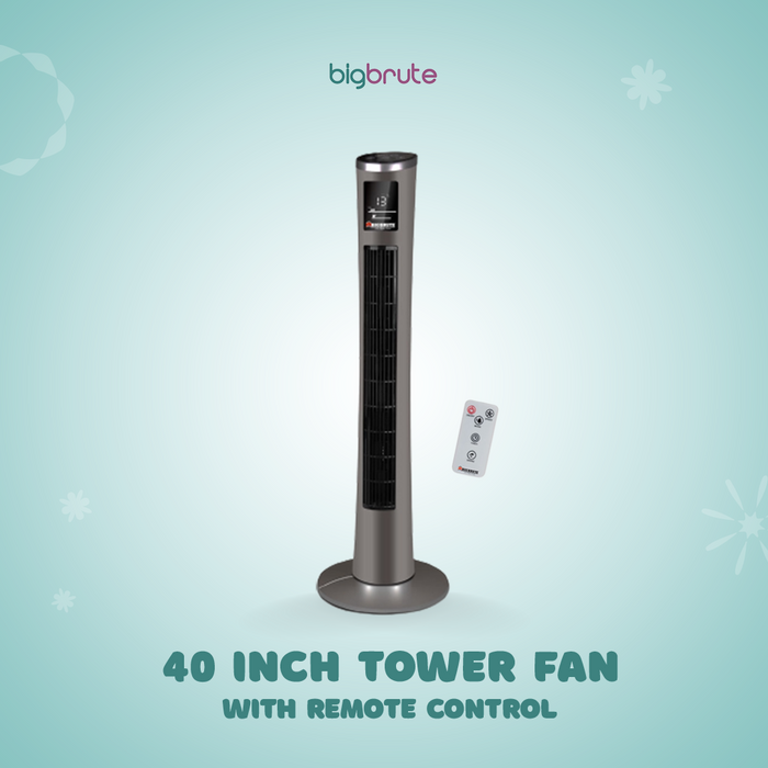 Big Brute 40inch Tower Fan with Remote