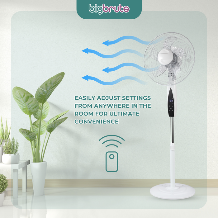 Big Brute Smart Digital Stand Fan With Remote