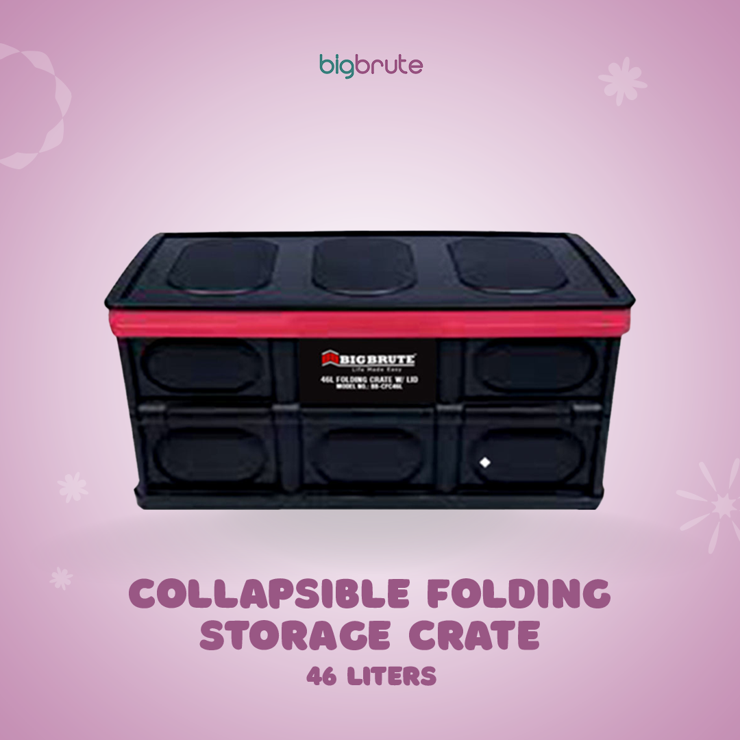 Big Brute Collapsible Folding Storage Crate 46 Liters marketing.bigbrute