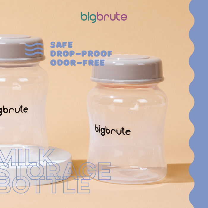 Big Brute Milk Storage Bottle 5oz/150ml Grey