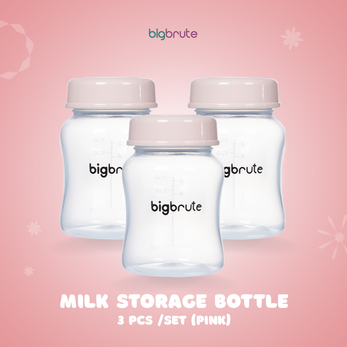 Big Brute Milk Storage Bottle 5oz/150ml Pink