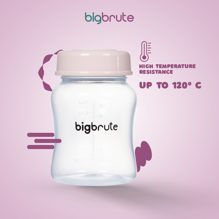 Big Brute Milk Storage Bottle 5oz/150ml Pink