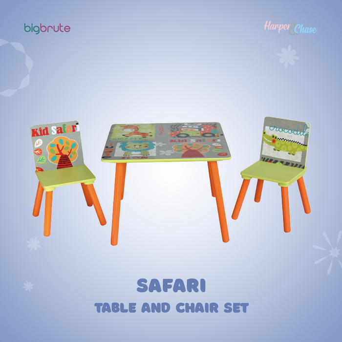 Harper & Chase Table and Chairs Set (Safari Design)