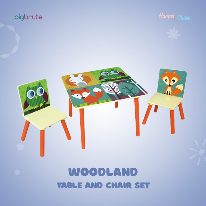Harper & Chase Table and Chair Set (Woodland Design)