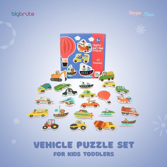Harper & Chase Vehicles Puzzle Set