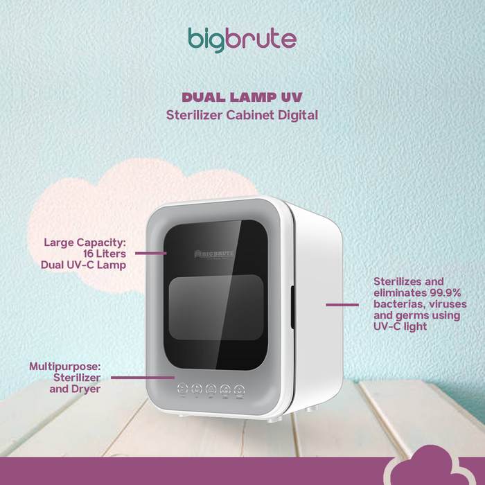 Big Brute Dual Lamp UV Sterilizer Cabinet Digital