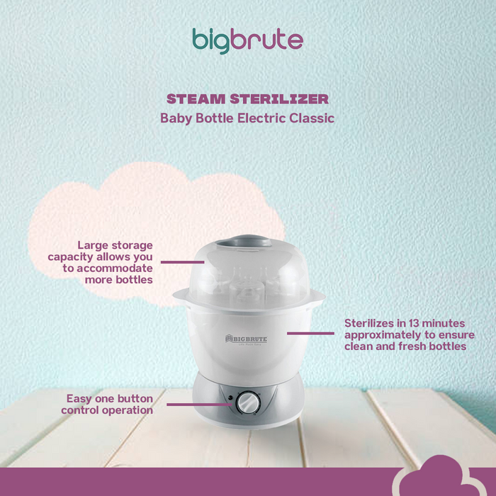 Big Brute Steam Sterilizer Baby Bottle Electric Classic